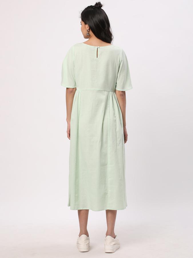 Women Cotton Embellished A-Line Ethnic Dress