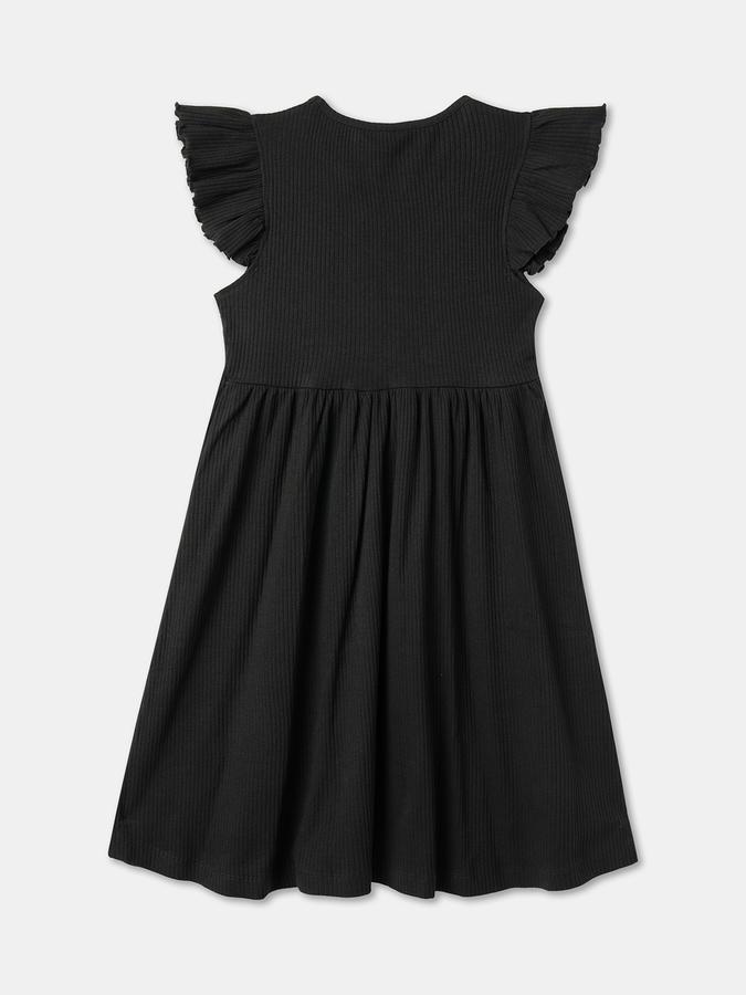 Girls Ribbed A-Line Dress image number 1