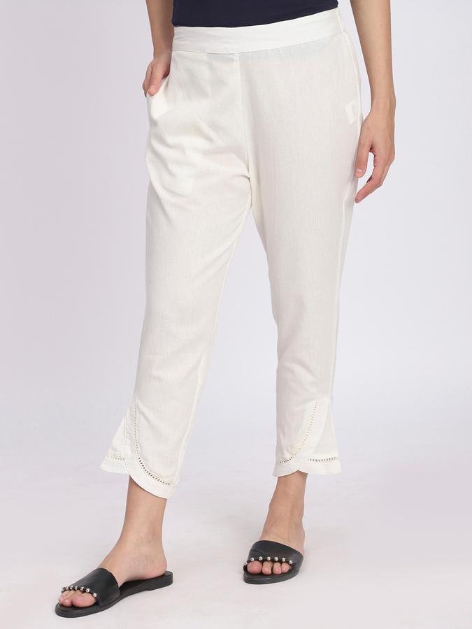 R&B Women Solid Trousers