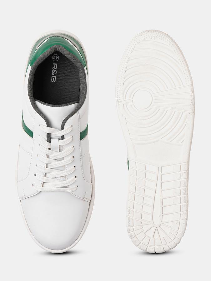R&B Men Striped Lace-Up Sneakers image number 3