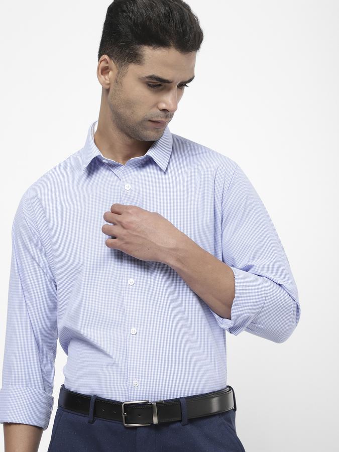 R&B Blue Men Formal Shirts image number 0