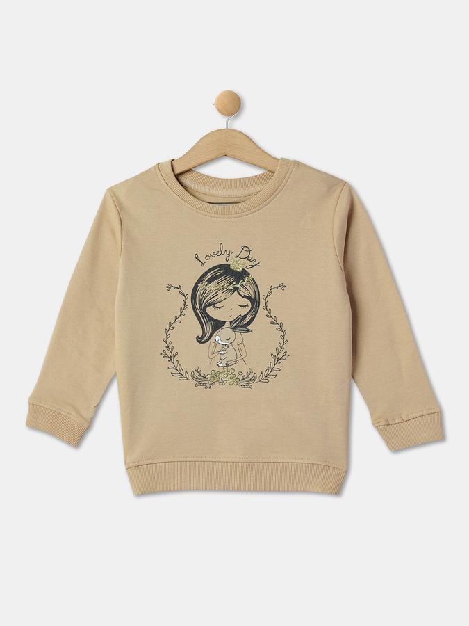 R&B Girls Beige Sweatshirt