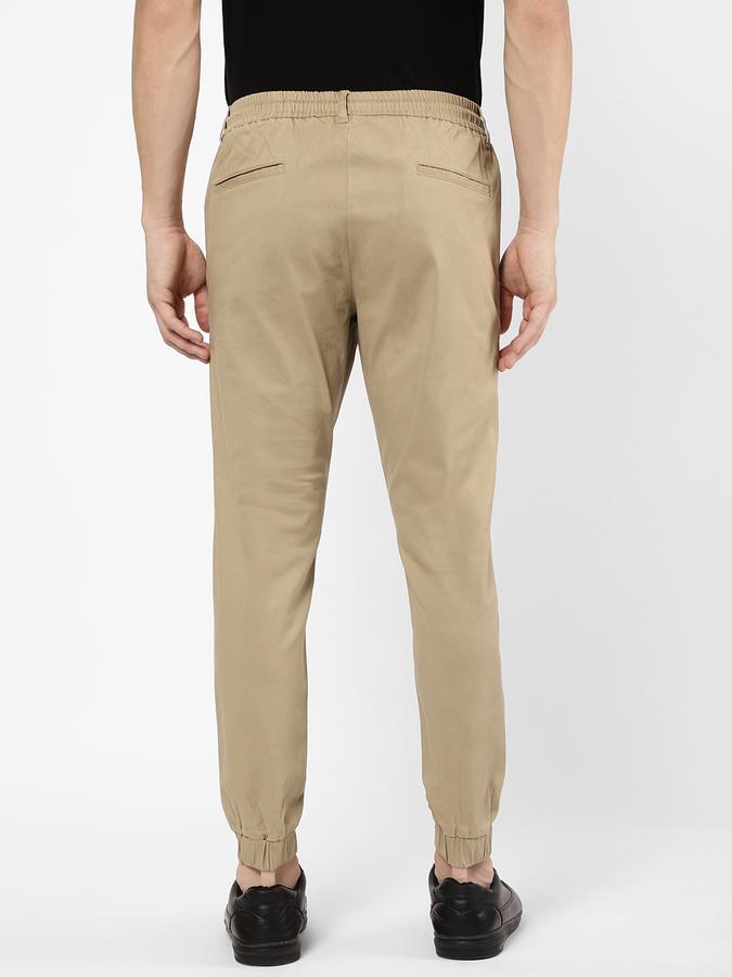 R&B Men Khaki Casual Trousers image number 2