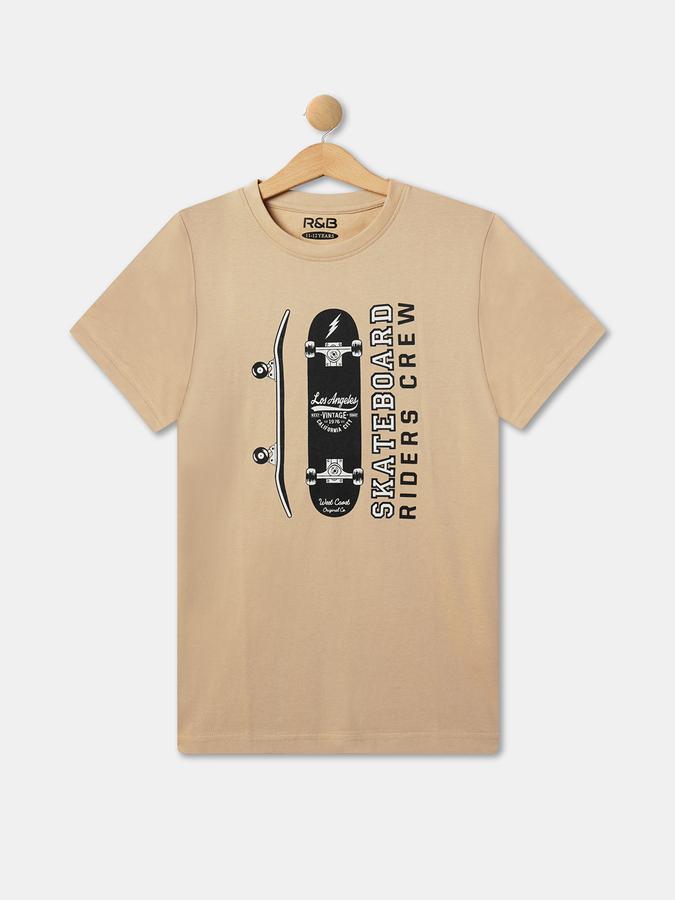 Boys Regular Fit Short Sleeve Crew Neck T-Shirt