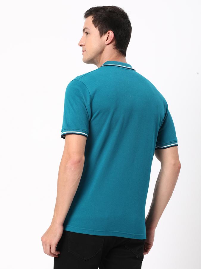 R&B Men's Chest & Sleeve Embroidered Polo image number 2