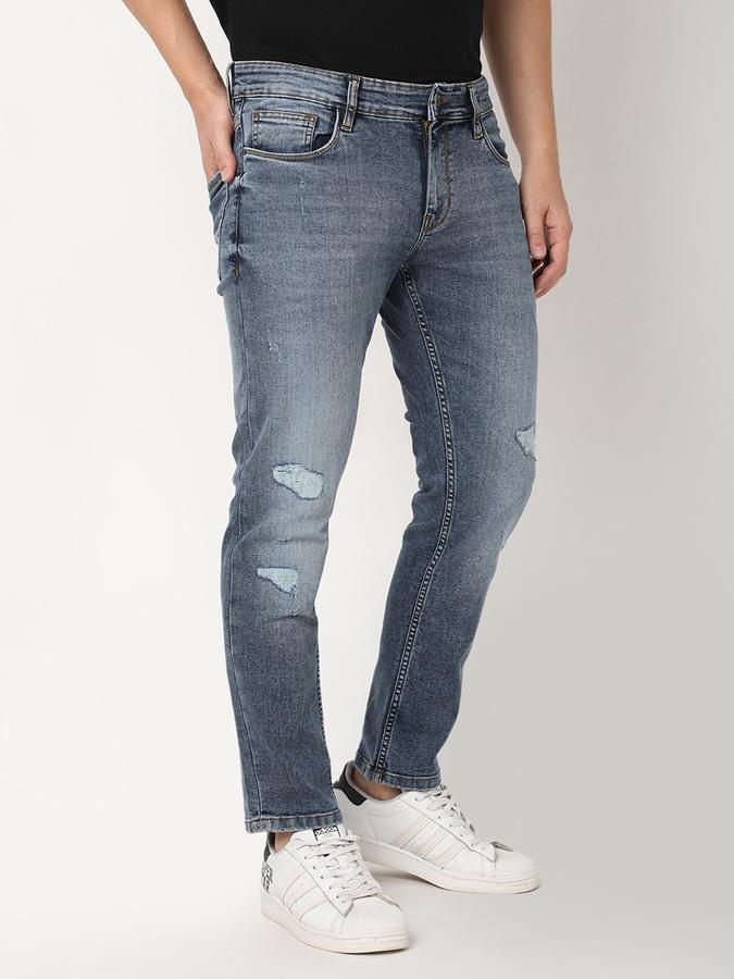Men Slim Fit Jeans with 5-Pocket Styling image number 2