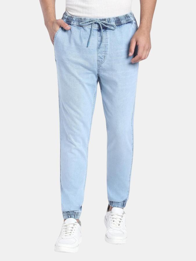 R&B Blue Relaxed Fit Men Mid Rise Jeans