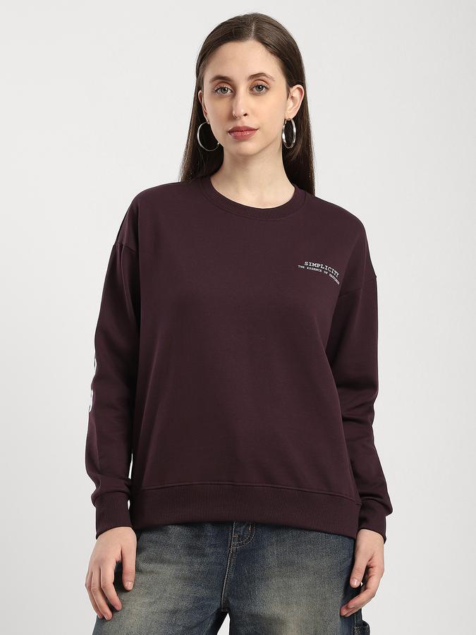 R&B Women Grape Graphic Sweatshirt