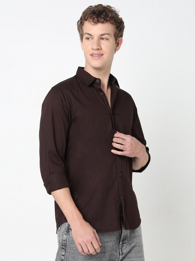 R&B MENS Long sleeves Casual Solid SHIRT image number 2