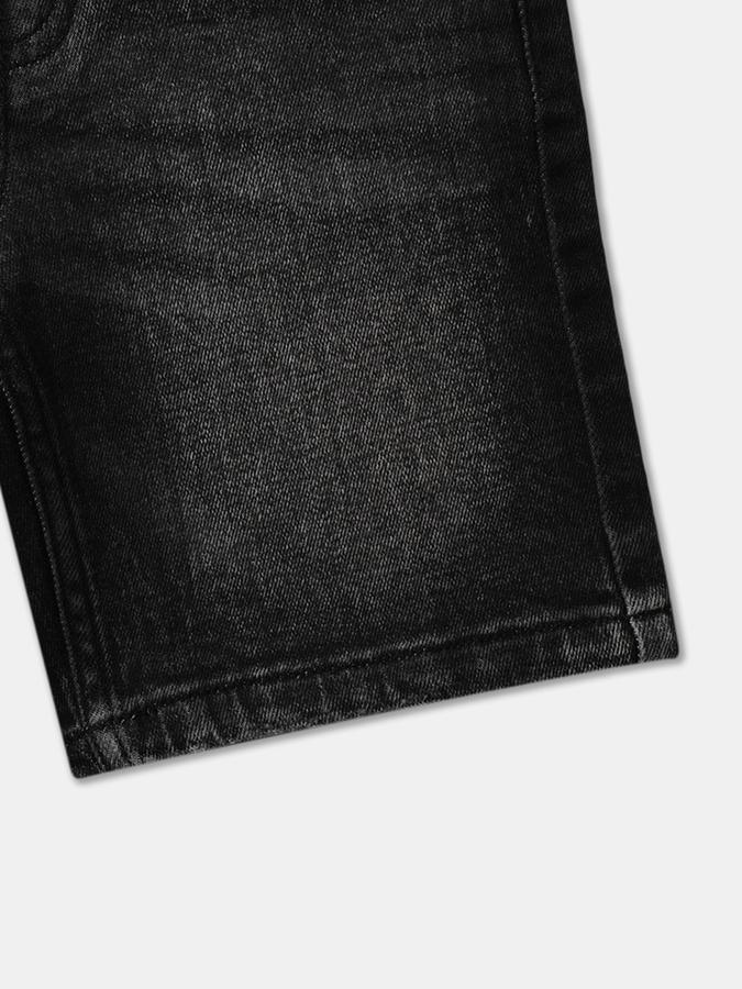 Boys Lightly-Washed Regular Fit Shorts image number 2
