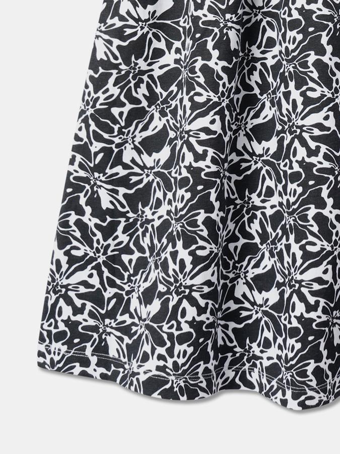 Girls Printed Fit & Flare Dress image number 3