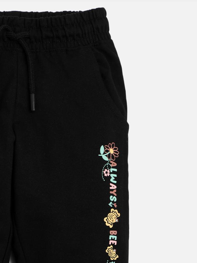 Boys Regular Fit Graphic Drawstring Waist Trouser