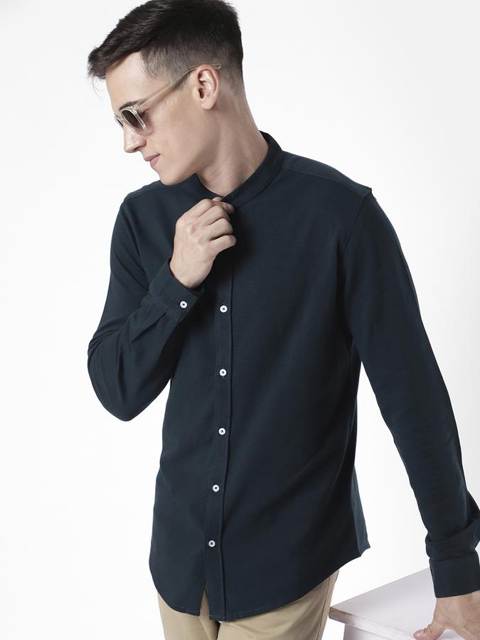 R&B Indigo Men Casual Shirts