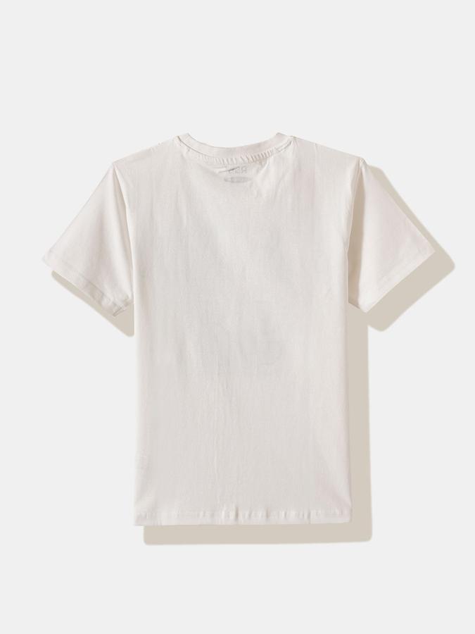 Boys Cotton Regular Fit Crew Neck Graphic T-shirt