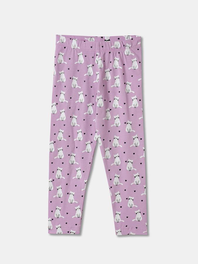 Girls Blend Printed Full Length Elastic Waist Legging