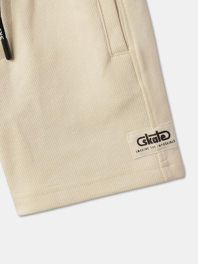 Boys Cotton Regular Fit Drawstring Waist Clean Hem Shorts