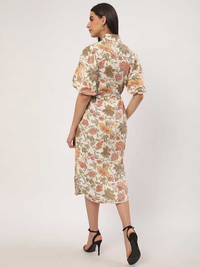 Women Floral Print A-Line Dress data-index=