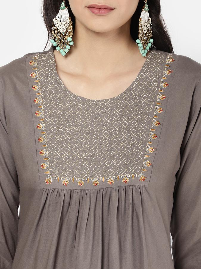 R&B Grey Women Tops & Kurtis image number 3
