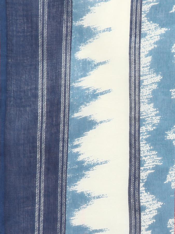 Women's Cotton Ikat Printed Bordered Hem Dupatta