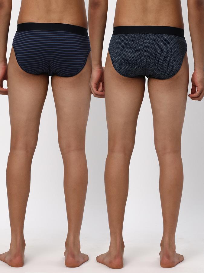 Pack of 2 Men Striped Briefs image number 1