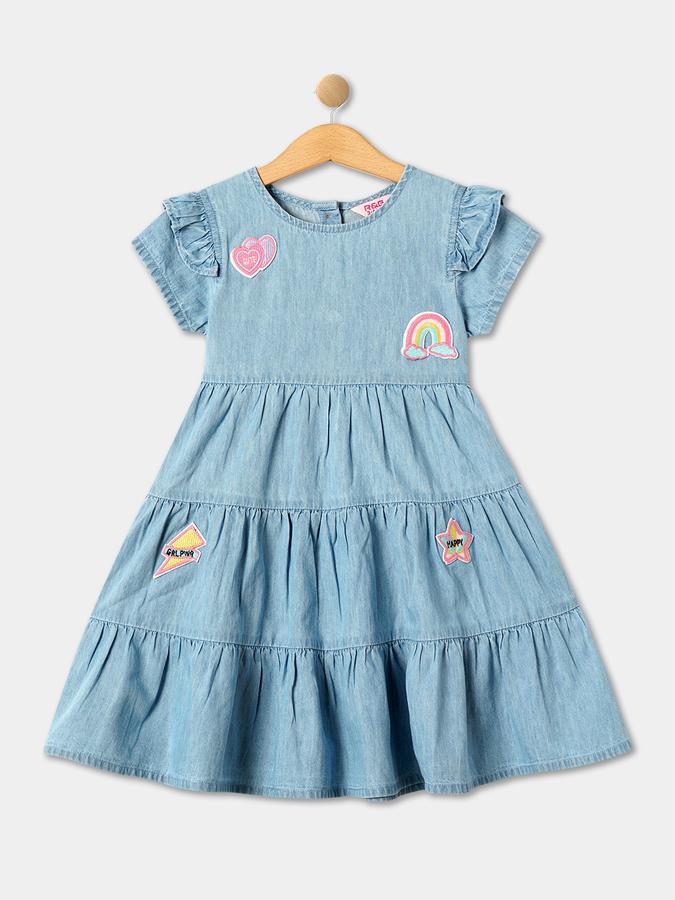 R&B Girls Blue Casual Dresses image number 0