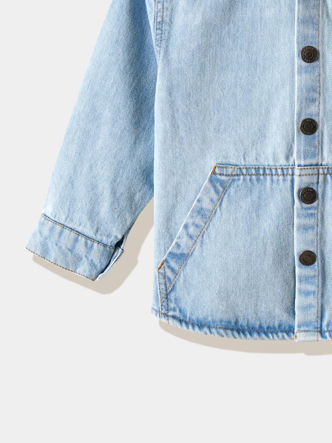 Boys Cotton Regular Fit Long Sleeve Hooded Shirt