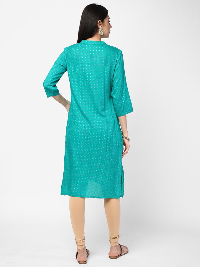 R&B Women Blue Kurtas image number 2