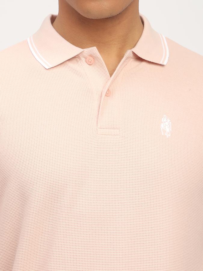 Men Polycotton Slim Fit Polo Neck Solid T-shirt