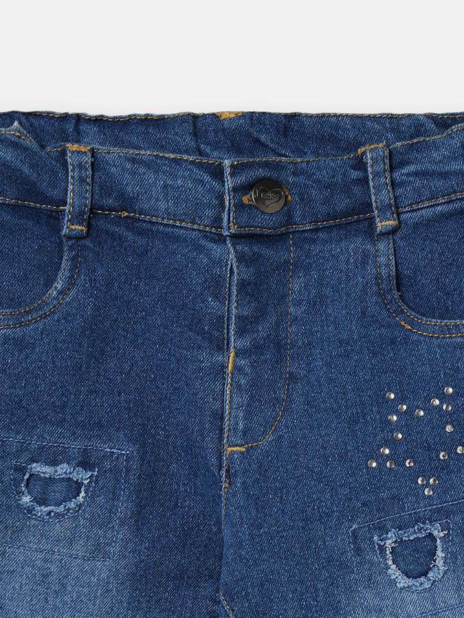 R&B Blue Girls Jeans image number 3
