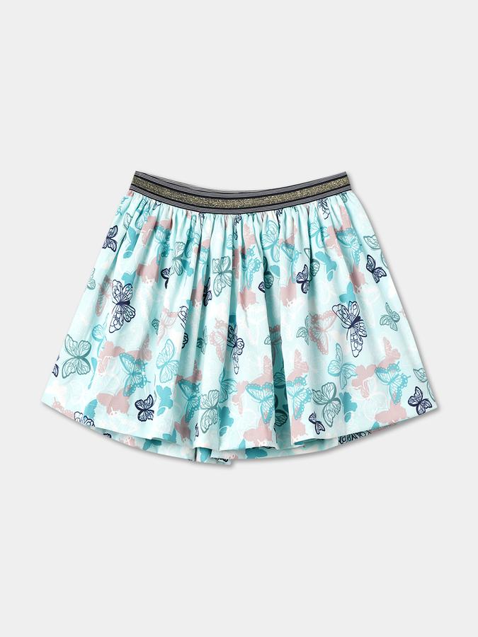 R&B Girl's Fit And Flare Woven Skirt