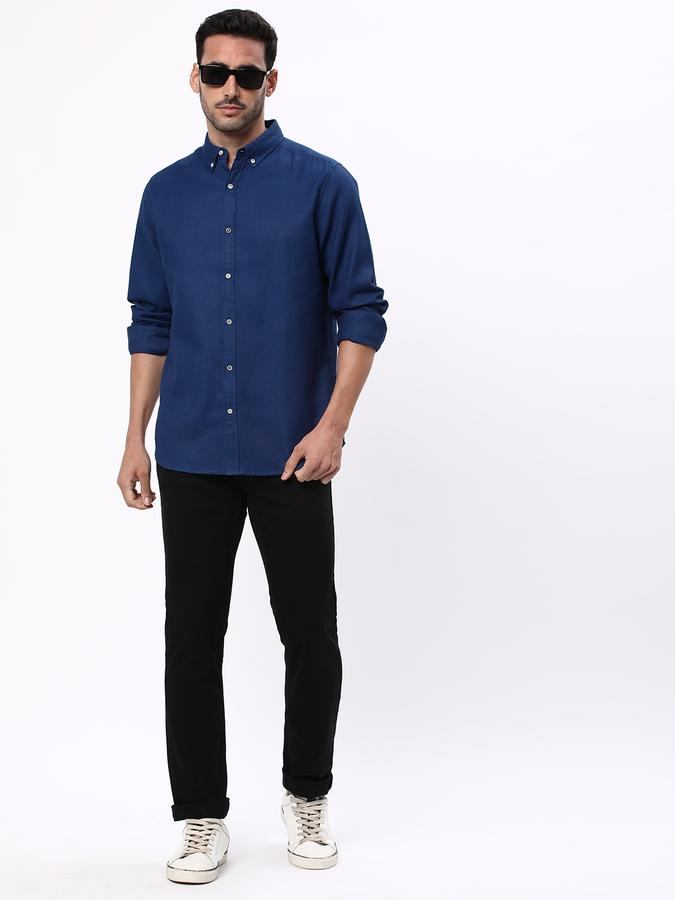 R&B Men Blue Casual Shirts image number 1