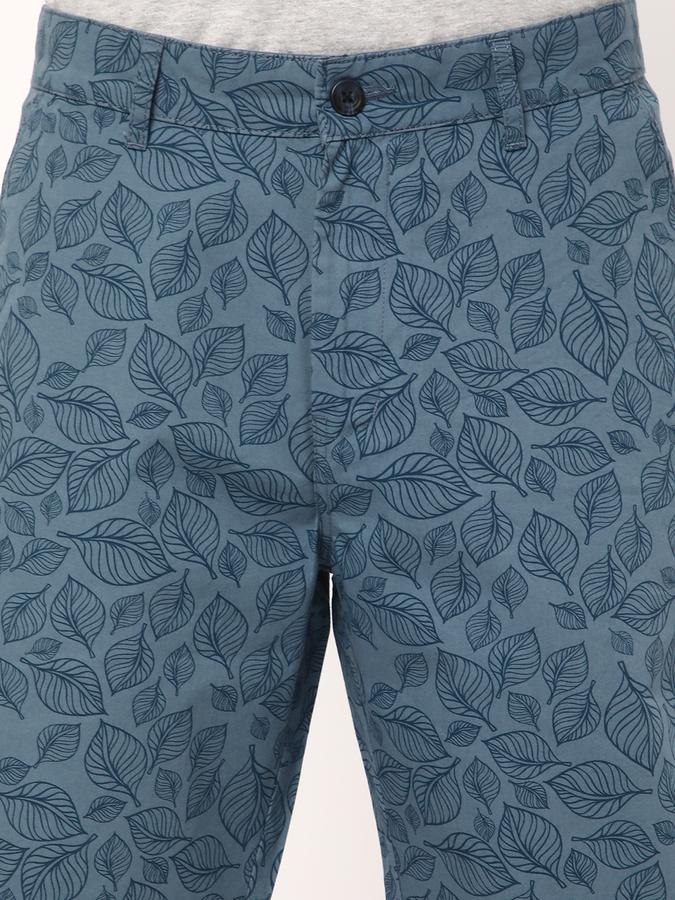 Boys Cotton Regular Fit Button Closure Clean Hem Shorts