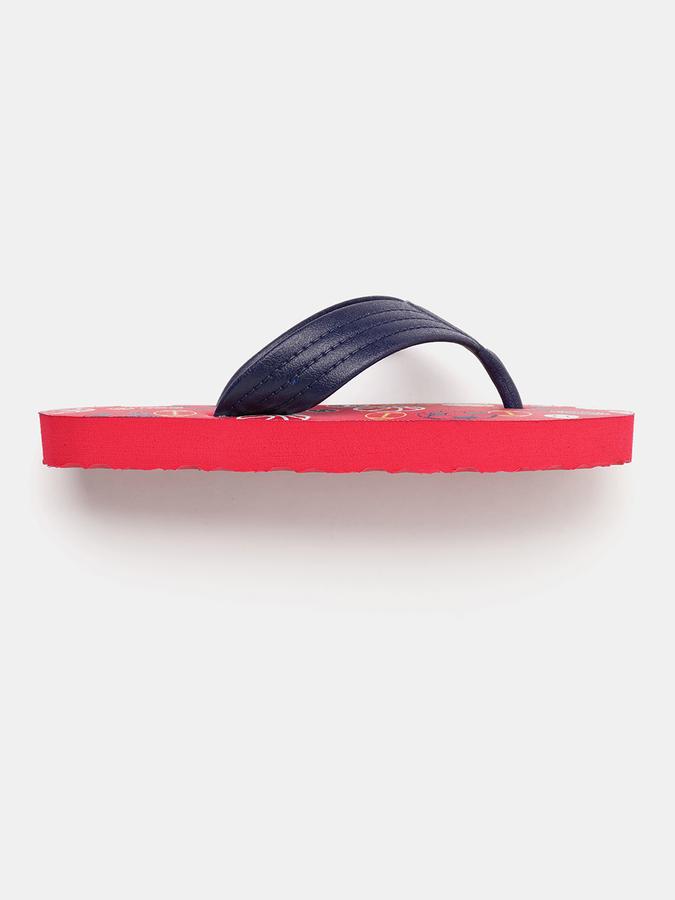Boys Printed Thong-Strap Flip-Flops image number 1
