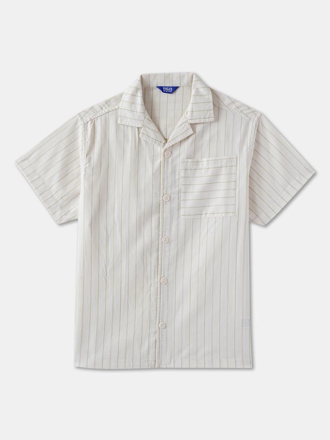 Boys Blend Regular Fit Short Sleeve Camp Collar Shirt