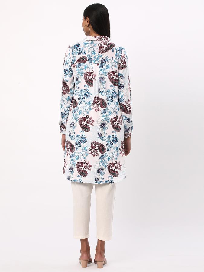 Women Chevron Print Regular Fit Tunic image number 2