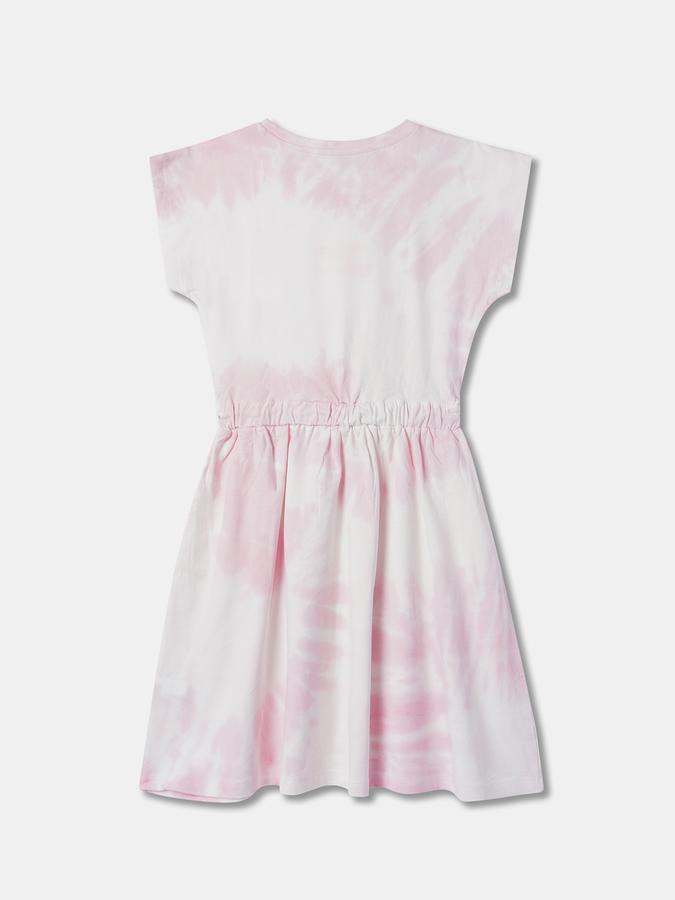 Girls Tie & Dye Fit & Flare Dress image number 1