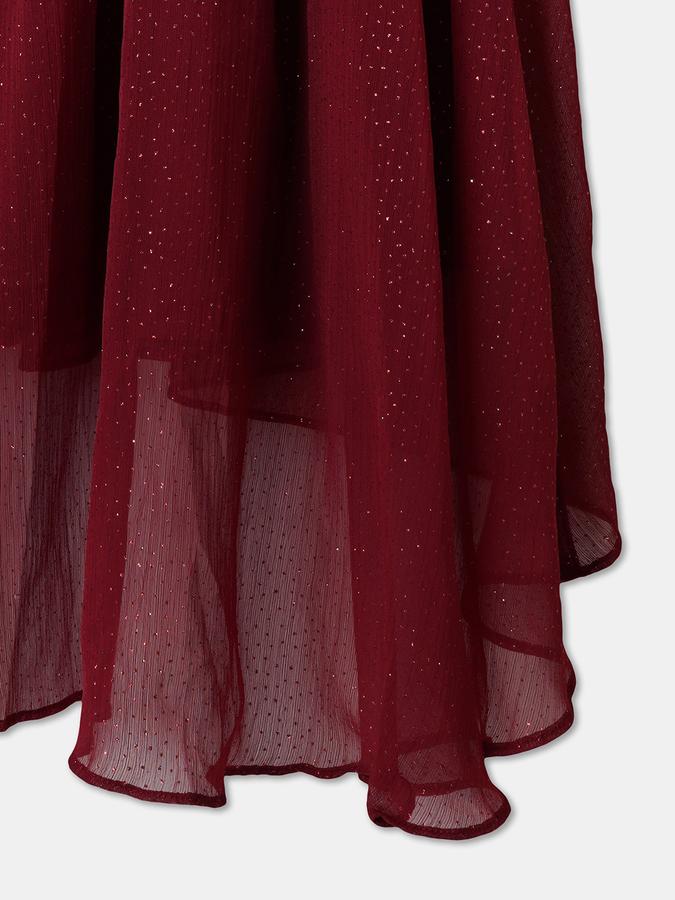 Girls Midi/Knee Length Party Dress Sleeveless image number 3