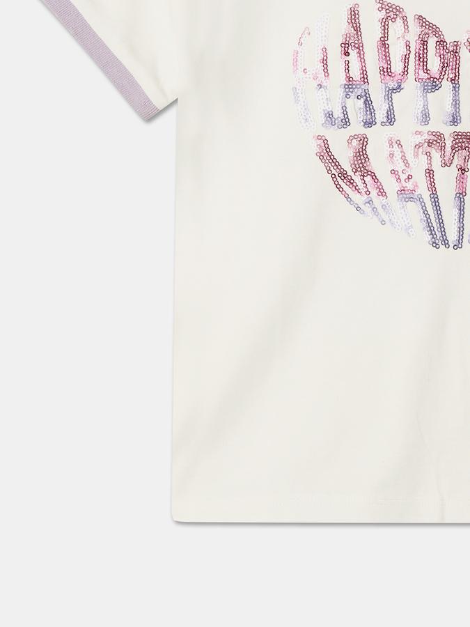 Girls Embellished Round-Neck Top image number 3