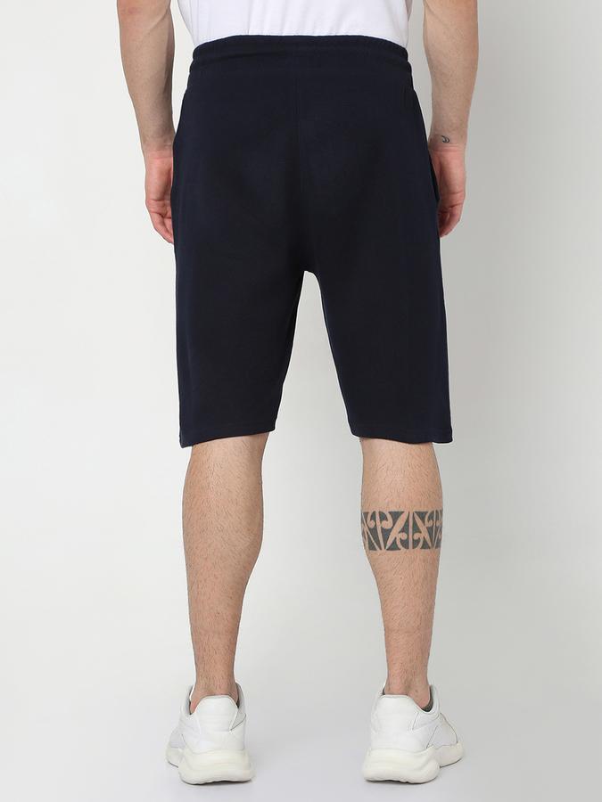 Men Regular Fit Knit Shorts with Insert Pockets image number 3