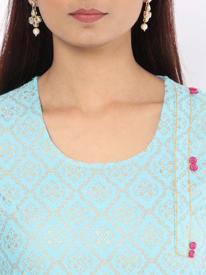 R&B Women Blue Kurta image number 3