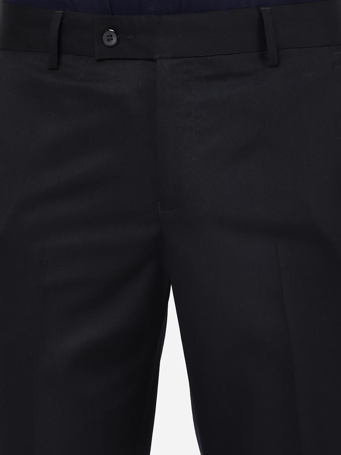 R&B Men Blue Formal Trousers image number 3