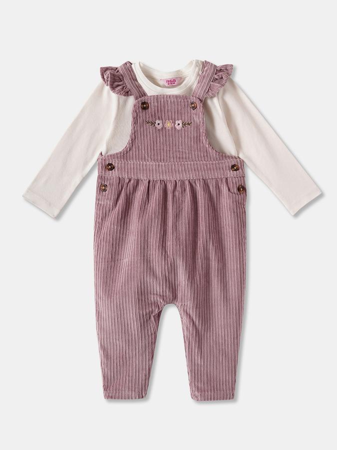 R&B GIRLS Printed Dungaree