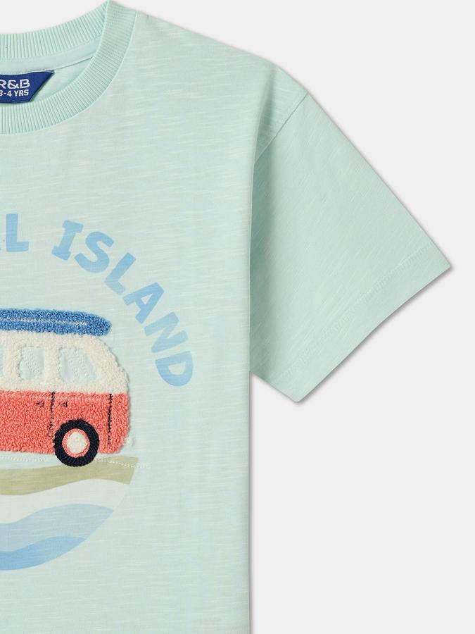 Boys Printed Pure Cotton Regular T Shirt image number 2