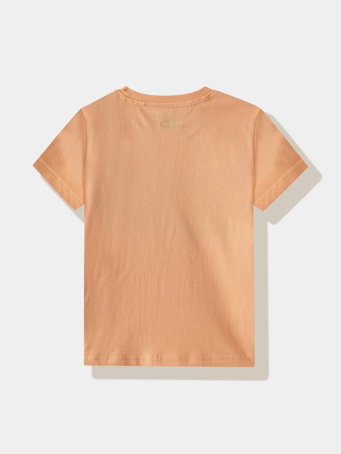 Boys Cotton Regular Fit Crew Neck Graphic T-shirt