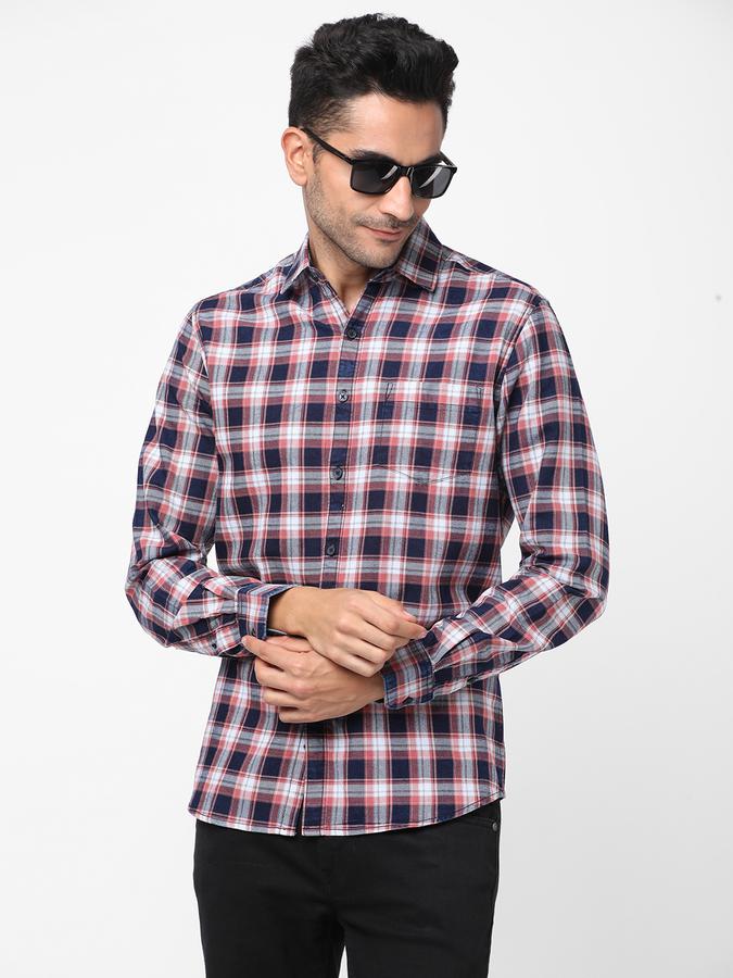 R&B Men Red Casual Shirts image number 0