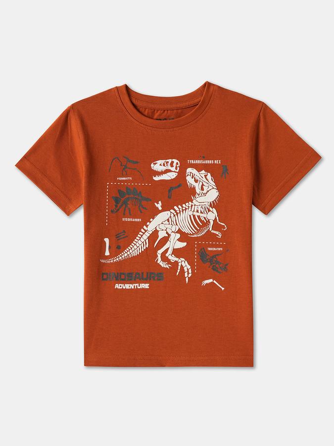 R&B BOYS PRINTED REGULAR GRAPHIC TEE