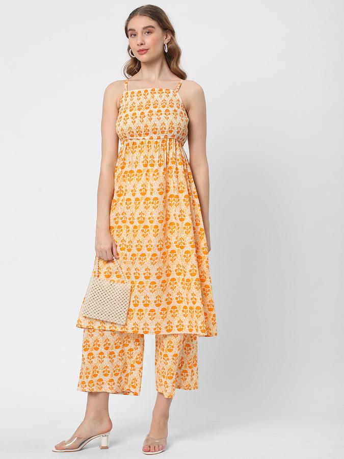 Women Block Print Pant-Suit Set image number 1