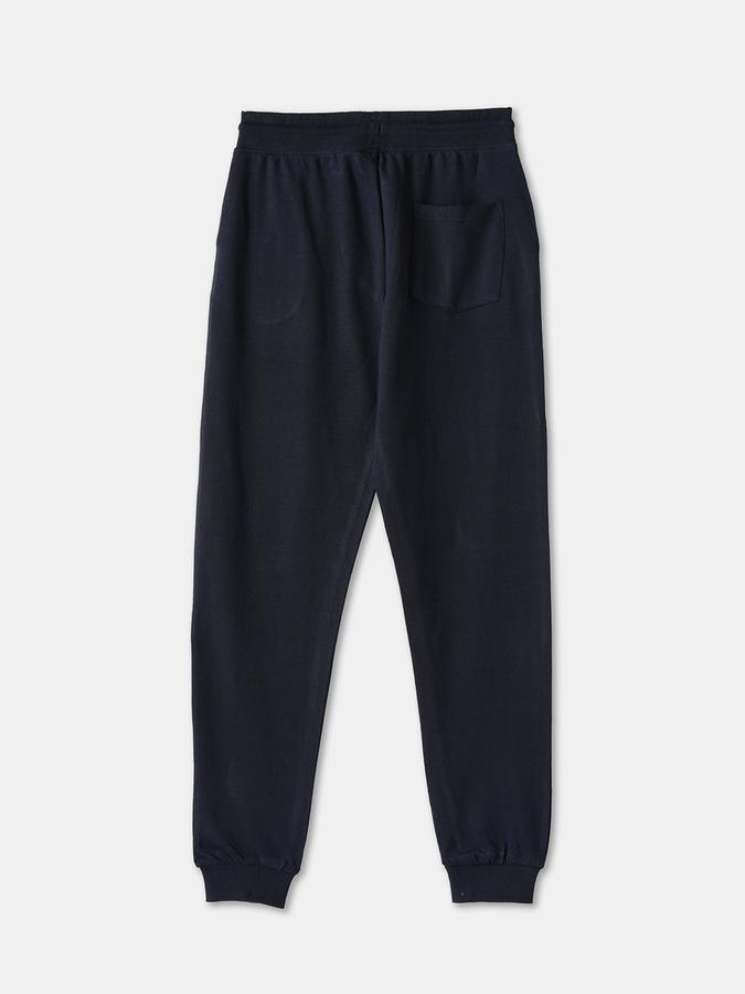 Boys Cotton Regular Fit Drawstring Waist Cuffed Hem Joggers