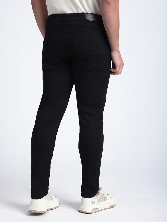 Men Cotton Blend Carrot Fit Flat Front Five Pocket Pants