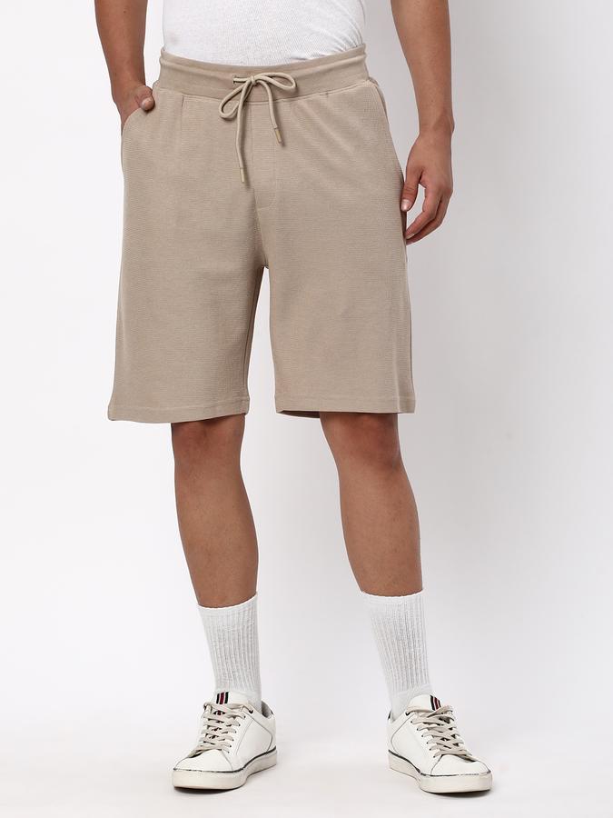 Flat-Front Shorts with Drawstring Waist image number 0